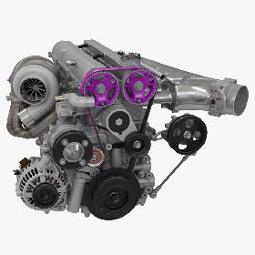 3D Toyota 2JZ-GTE Supra Engine